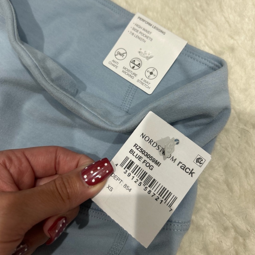 Zella Perform Blue Fog 7/8 Leggings NWT - Picture 4 of 5